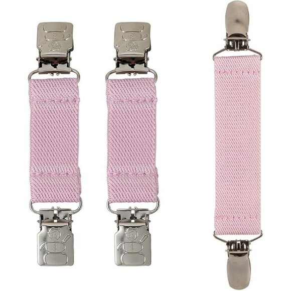 Hold’Em Mitten & Hat Clip Set Toddler Kids Sturdy Super Tight Grip - Light Pink - Picture 1 of 6